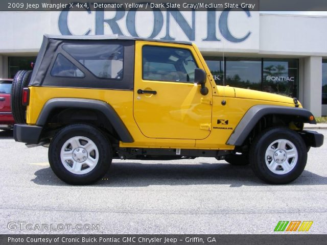 2009 Jeep Wrangler X 4x4 in Detonator Yellow
