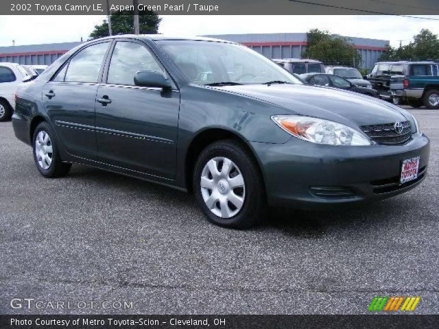 2002 Toyota Camry LE in Aspen Green Pearl