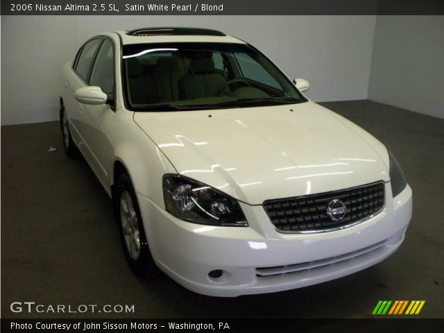2006 Nissan Altima 2.5 SL in Satin White Pearl