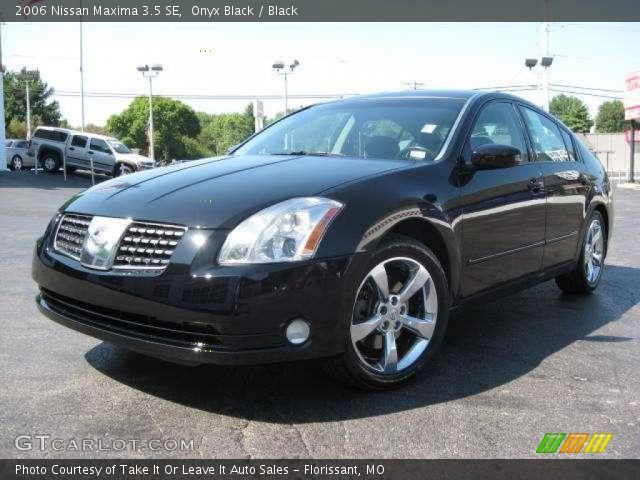 2006 Nissan Maxima 3.5 SE in Onyx Black