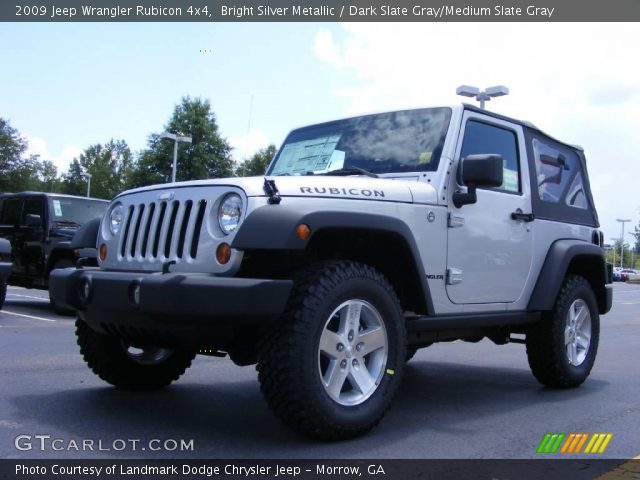 2009 Jeep Wrangler Rubicon 4x4 in Bright Silver Metallic