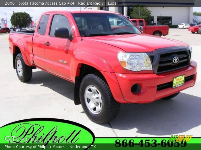 2006 Toyota Tacoma Access Cab 4x4 in Radiant Red