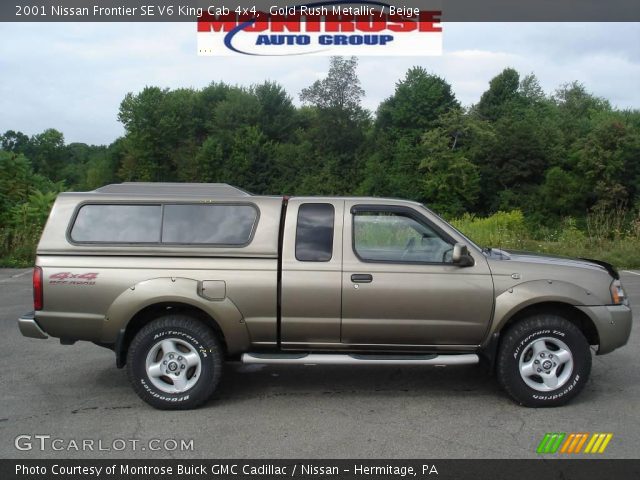 2001 Nissan Frontier SE V6 King Cab 4x4 in Gold Rush Metallic