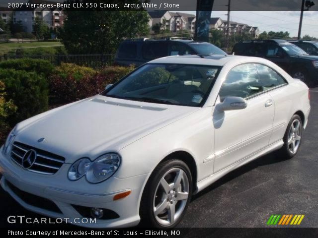 2007 Mercedes-Benz CLK 550 Coupe in Arctic White