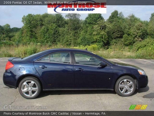 2009 Pontiac G6 GT Sedan in Midnight Blue Metallic