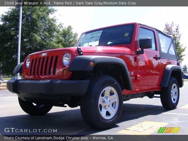 2009 Jeep Wrangler X 4x4 in Flame Red