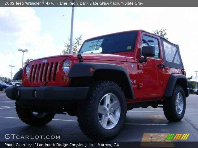 2009 Jeep Wrangler X 4x4 in Flame Red