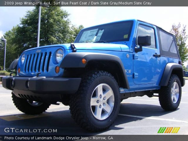 2009 Jeep Wrangler X 4x4 in Surf Blue Pearl Coat