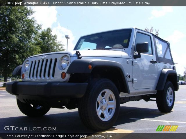 2009 Jeep Wrangler X 4x4 in Bright Silver Metallic
