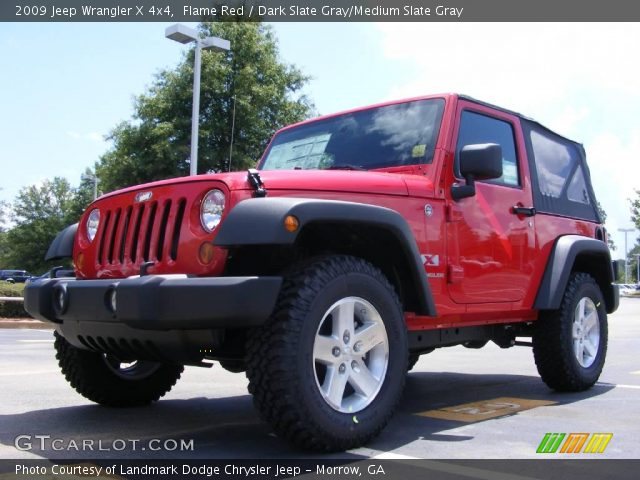 2009 Jeep Wrangler X 4x4 in Flame Red