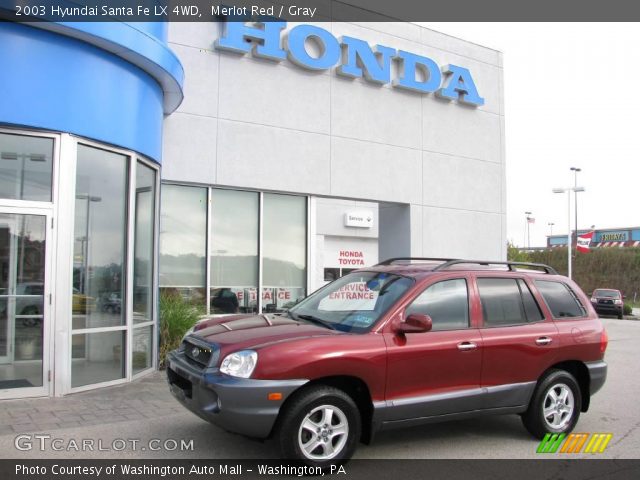 2003 Hyundai Santa Fe LX 4WD in Merlot Red