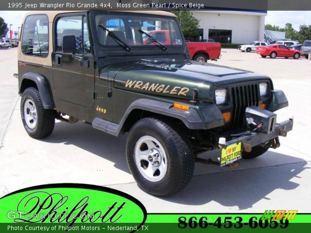 1995 Jeep Wrangler Rio Grande 4x4 in Moss Green Pearl