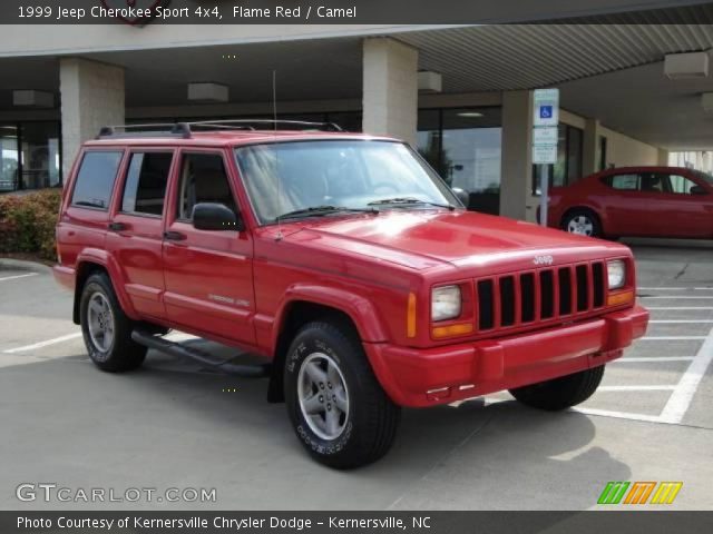 1999 Jeep Cherokee Sport 4x4 in Flame Red