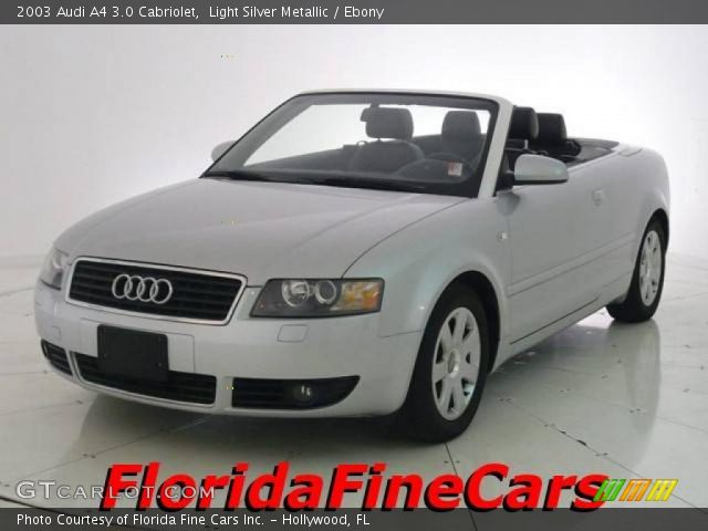 2003 Audi A4 3.0 Cabriolet in Light Silver Metallic
