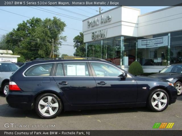2007 BMW 5 Series 530xi Sport Wagon in Monaco Blue Metallic