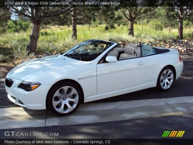 2007 BMW 6 Series 650i Convertible in Alpine White