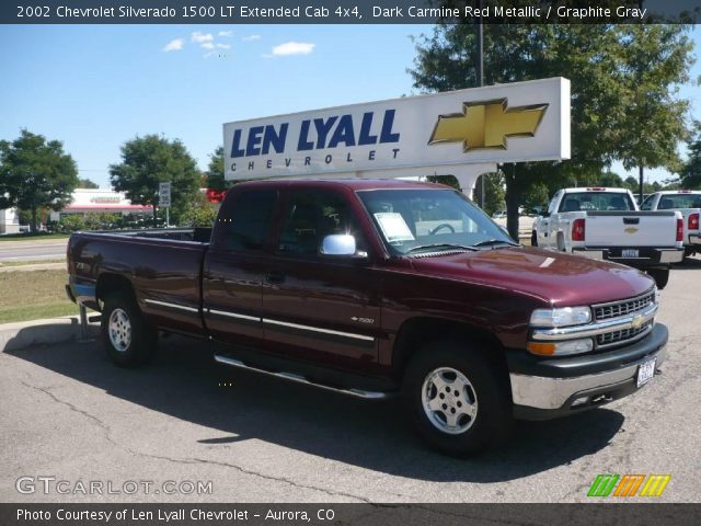 2002 Chevrolet Silverado 1500 LT Extended Cab 4x4 in Dark Carmine Red Metallic