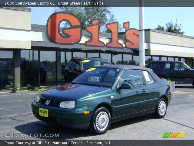 2000 Volkswagen Cabrio GL in Bright Green Pearl