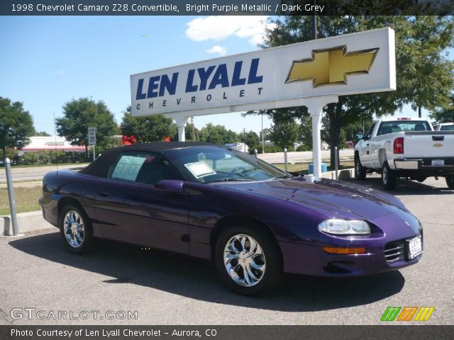 1998 Chevrolet Camaro Z28 Convertible in Bright Purple Metallic
