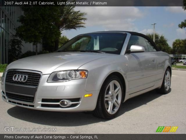2007 Audi A4 2.0T Cabriolet in Light Silver Metallic