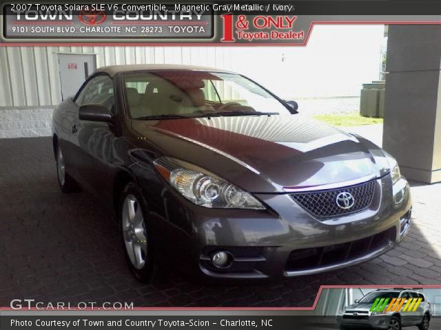 2007 Toyota Solara SLE V6 Convertible in Magnetic Gray Metallic