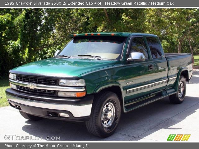 1999 Chevrolet Silverado 2500 LS Extended Cab 4x4 in Meadow Green Metallic