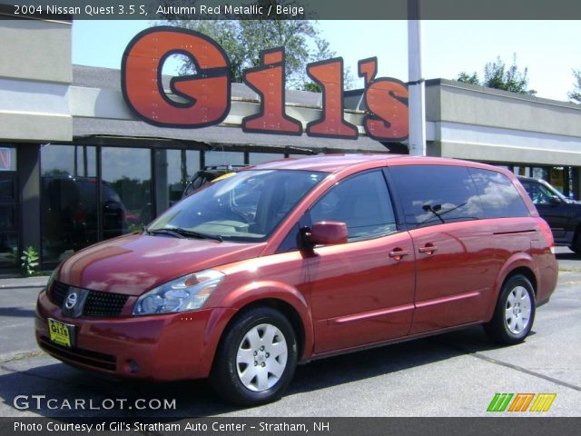 2004 Nissan Quest 3.5 S in Autumn Red Metallic
