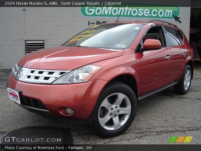 2004 Nissan Murano SL AWD in Sunlit Copper Metallic