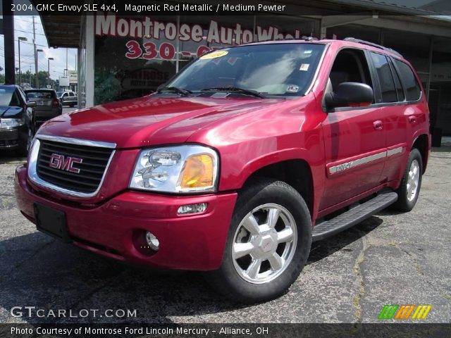 2004 GMC Envoy SLE 4x4 in Magnetic Red Metallic
