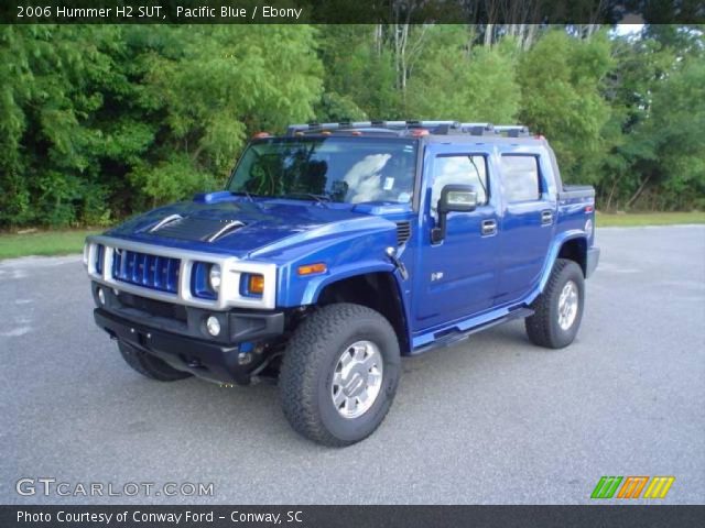 2006 Hummer H2 SUT in Pacific Blue