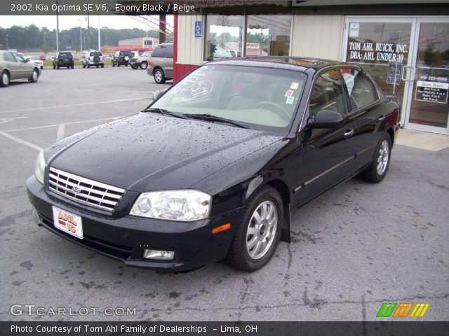 2002 Kia Optima SE V6 in Ebony Black