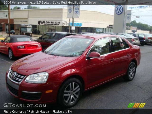 2006 Volkswagen Jetta 2.5 Sedan in Spice Red Metallic