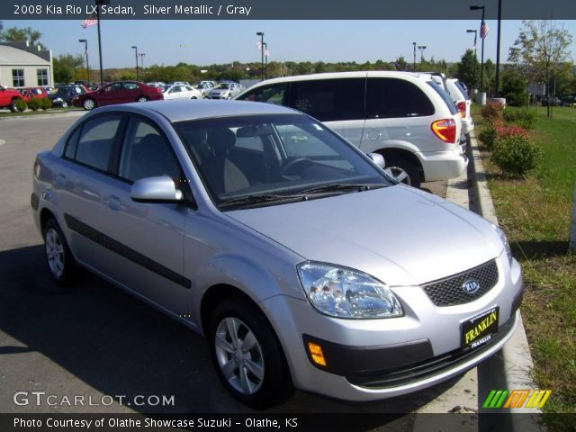 2008 Kia Rio LX Sedan in Silver Metallic