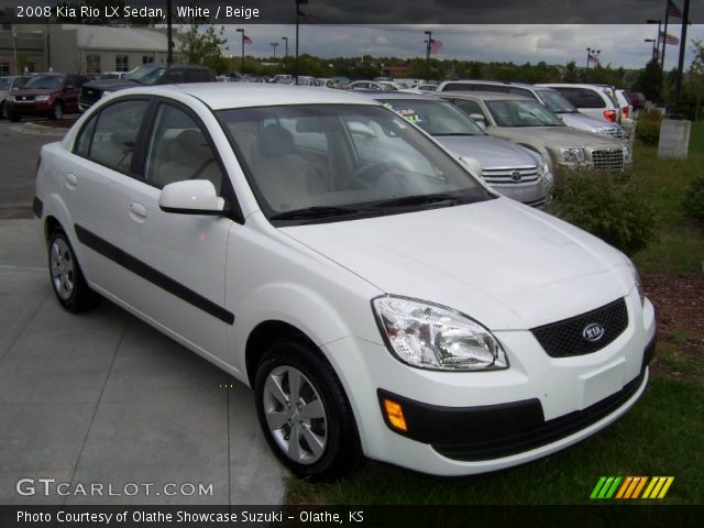 2008 Kia Rio LX Sedan in White