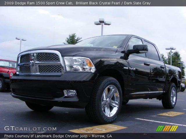 2009 Dodge Ram 1500 Sport Crew Cab in Brilliant Black Crystal Pearl