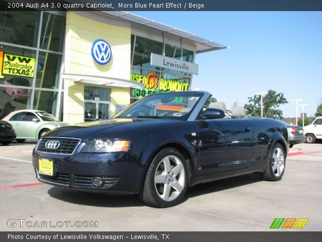 2004 Audi A4 3.0 quattro Cabriolet in Moro Blue Pearl Effect
