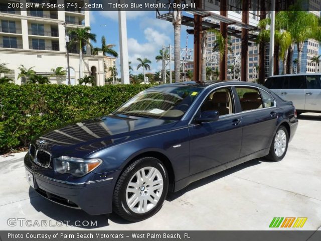 2002 BMW 7 Series 745Li Sedan in Toledo Blue Metallic