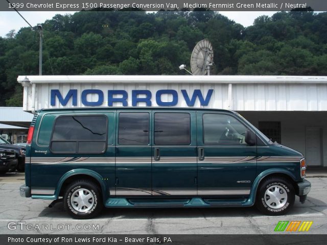 1999 Chevrolet Express 1500 Passenger Conversion Van in Medium Fernmist Green Metallic