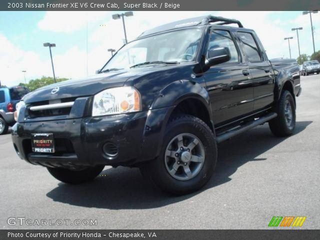 2003 Nissan Frontier XE V6 Crew Cab in Super Black