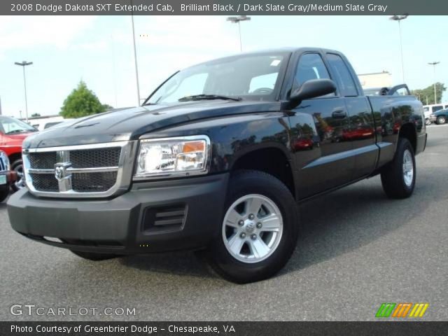 2008 Dodge Dakota SXT Extended Cab in Brilliant Black