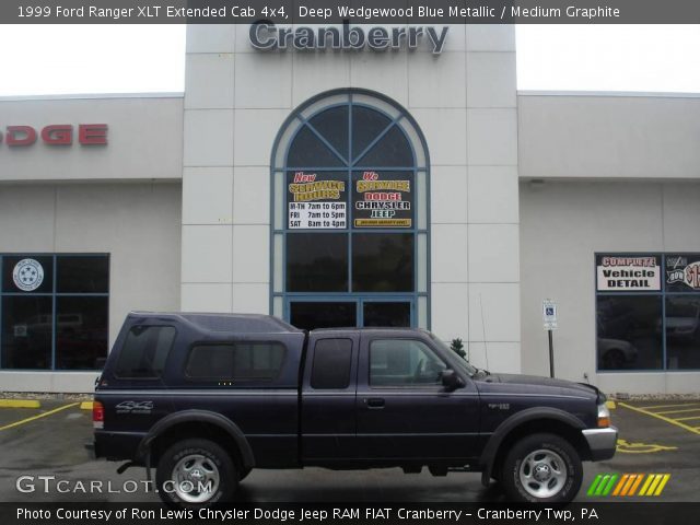1999 Ford Ranger XLT Extended Cab 4x4 in Deep Wedgewood Blue Metallic