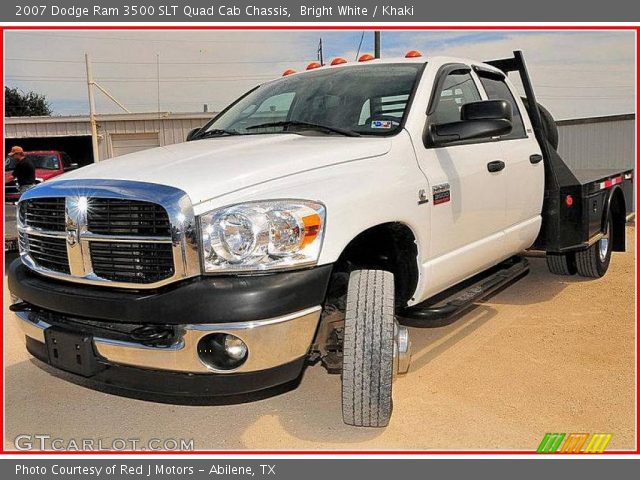 2007 Dodge Ram 3500 SLT Quad Cab Chassis in Bright White