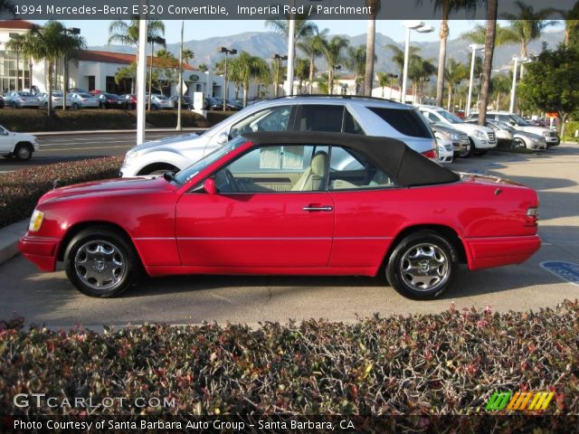 1994 Mercedes-Benz E 320 Convertible in Imperial Red