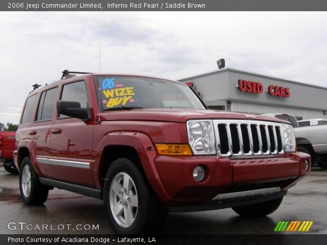2006 Jeep Commander Limited in Inferno Red Pearl