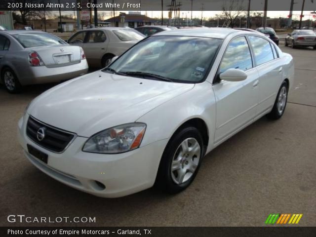 2003 Nissan Altima 2.5 S in Cloud White