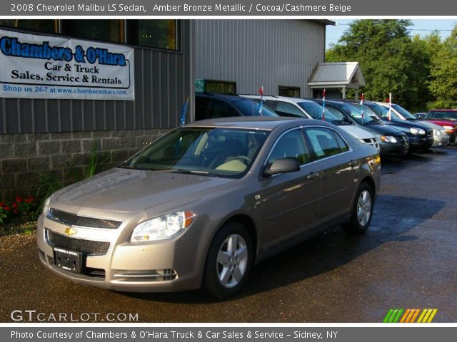 2008 Chevrolet Malibu LS Sedan in Amber Bronze Metallic