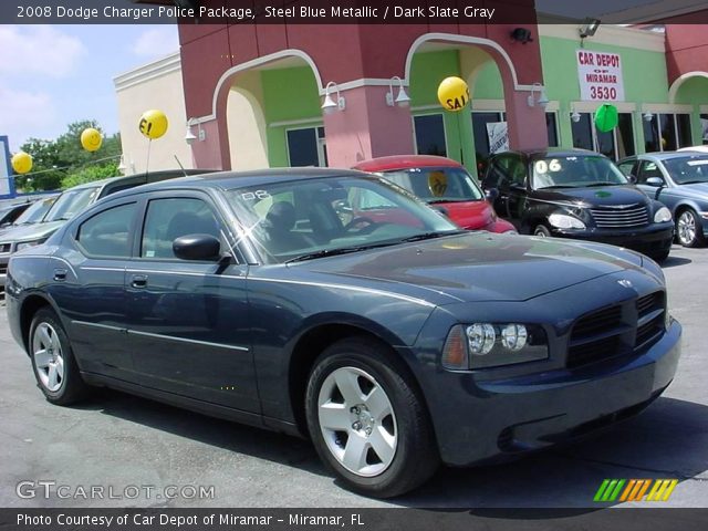 2008 Dodge Charger Police Package in Steel Blue Metallic