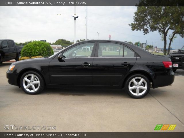2008 Hyundai Sonata SE V6 in Ebony Black