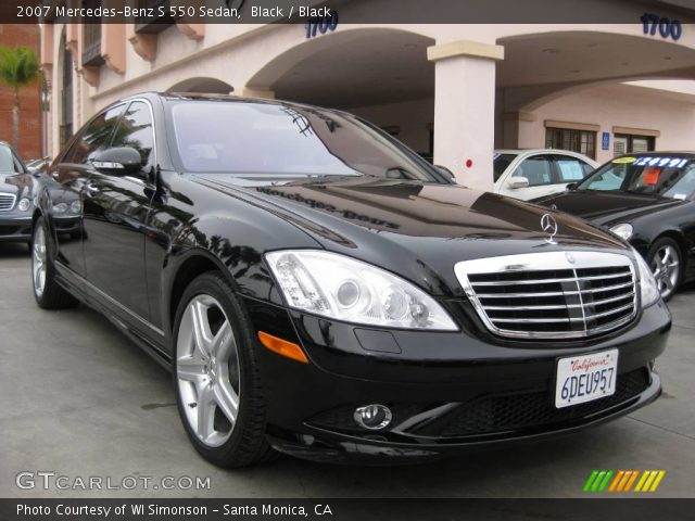 2007 Mercedes-Benz S 550 Sedan in Black