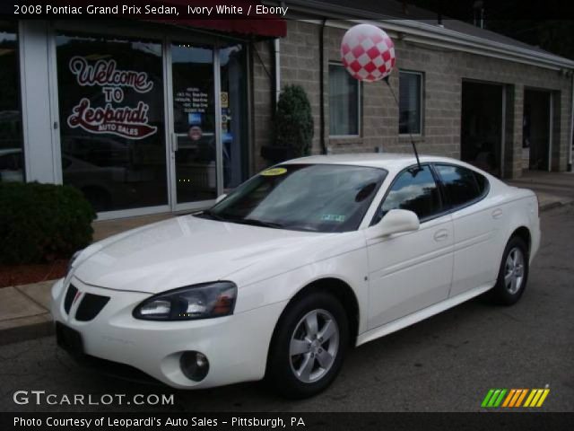 2008 Pontiac Grand Prix Sedan in Ivory White